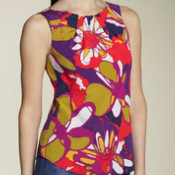 Trina Turk Tops - Trina Turk Montauk Sleeveless Floral Top